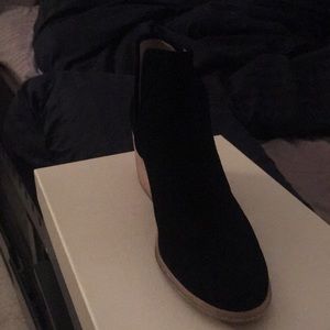 Hinge Suede Short Bootie